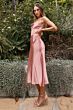 LaDivine BD103 Cowl Neck Bow-Tie Strap Dress