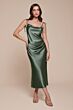LaDivine BD103 Cowl Neck Bow-Tie Strap Dress