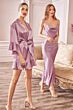 LaDivine BD103 Cowl Neck Bow-Tie Strap Dress
