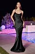 LaDivine BD7044 Strappy Cowl Neck Dress