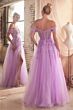 LaDivine C154 Cold-Shoulder Sweetheart Neck Dress