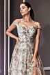 LaDivine Dress CB069 Off-The-Shoulder A-Line Formal Gown