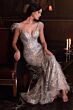 LaDivine Dress CB088 Feather Godet Skirt Formal Gown