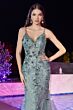 LaDivine Dress CB121 Removable Sleeves Corset Bodice Evening Dress