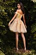 LaDivine Dress CD0194 Floral Off-The-Shoulder Neck Homecoming Dress