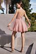 LaDivine Dress CD0213 Spaghetti Strap V-Back Cocktail Dress