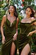 LaDivine CD235 Ruched Sweetheart Neck Dress