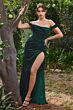 LaDivine CD236 Off-The-Shoulder Cowl Neck Dress