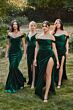 LaDivine CD236 Off-The-Shoulder Cowl Neck Dress