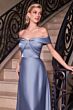 LaDivine CD325 Knot Off-The-Shoulder Neck Dress
