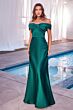 LaDivine CD325 Knot Off-The-Shoulder Neck Dress
