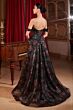 LaDivine CD806 Off The Shoulder A-Line Floral Dress