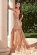 LaDivine CD833 Fit-And-Flare Illusion Dress