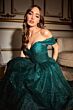 LaDivine Dress CD870 A-Line Ruched Back Evening Dress