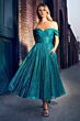LaDivine Dress CD870 A-Line Ruched Back Evening Dress