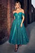 LaDivine Dress CD870 A-Line Ruched Back Evening Dress