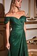 LaDivine CD878 Drape Sleeve And Skirt Dress