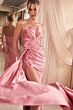 LaDivine CDS441 Plunging Notched Neck Dress