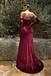 LaDivine Dress CH176 Opera Gloves Pleated Skirt Formal Gown