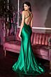 LaDivine Dress CH236 Strappy Back Ruched Derriere Evening Dress
