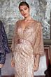 LaDivine Dress J821 Ruched Waistband Batwing Sleeve Evening Gown