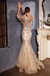 LaDivine Dress OC009 Puff Sleeve V-Back Mother Of The Bride Dress