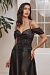 LaDivine Dress OC012 Off-The-Shoulder Neck Mother Of The Bride Gown