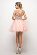 LaDivine Dress UJ0119 Halter Neck Curly Hem Cocktail Dress