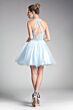 LaDivine Dress UJ0119 Halter Neck Curly Hem Cocktail Dress