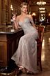 LaDivine CC0689 Plunging Neck Off-The-Shoulder Embellished Dress