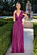 LaDivine CD413 Cowl Back Ruched Dress