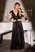 LaDivine CD413 Cowl Back Ruched Dress