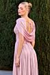 LaDivine CD413 Cowl Back Ruched Dress