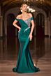 LaDivine CD667 Sweep Train Off The Shoulder Dress