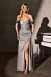 LaDivine CR883 Side Tail Off The Shoulder Dress