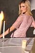 LaDivine CR887 Short Sleeve Embellished Dress