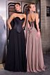 LaDivine J891 Neck Scarf Basque Waist Dress