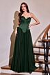 LaDivine J891 Neck Scarf Basque Waist Dress