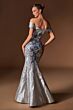 LaDivine CD0107 Off The Shoulder Jacquard Mermaid Dress