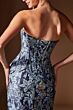 LaDivine CD655 Strapless Corset Bodice Navy Mermaid Dress
