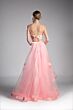 LaDivine 11793 Beaded Top Organza Skirt 2-Piece Dress