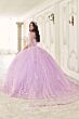 LaDivine 15723 Cape Train Strapless Sweetheart Quinceanera Dress