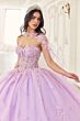 LaDivine 15723 Cape Train Strapless Sweetheart Quinceanera Dress