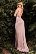 LaDivine 7479 Cross Back Cowl Neckline Dress