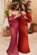 LaDivine 7482 Bishop Sleeve Sweetheart Neck Dress