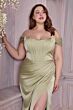 LaDivine 7484C Detachable Strap Corset Dress