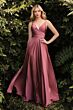 LaDivine 7485C High Slit Spaghetti Straps Dress