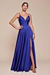 LaDivine 7485C High Slit Spaghetti Straps Dress