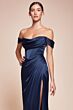 LaDivine 7492 Corset Bodice Off The Shoulder Dress