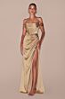 LaDivine 7492 Corset Bodice Off The Shoulder Dress